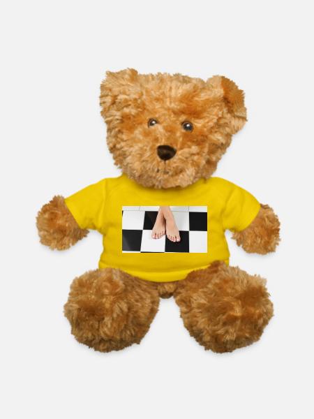 Female feet - Teddy Bear - yellow - Front
