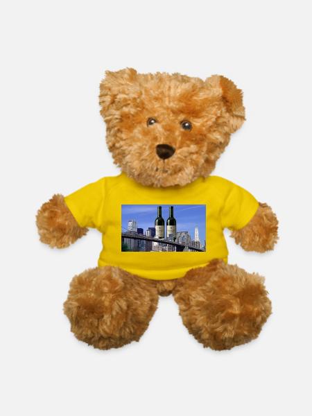 The Twin Bottles - Teddy Bear - yellow - Front