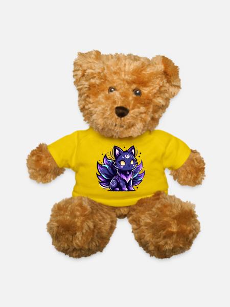Lunar Nebula Kitten - Teddy Bear - yellow - Front