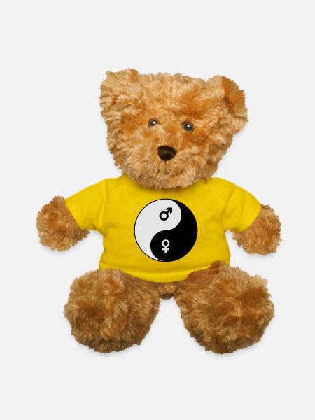 Yin Yang - Teddy Bear - yellow