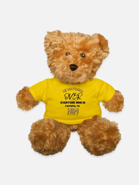 Proverbs 2:8 - Teddy Bear - yellow - Front