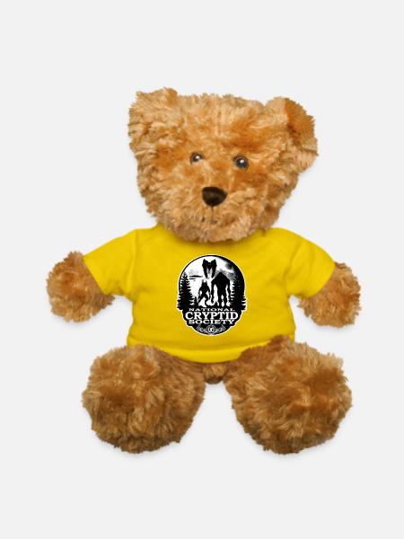National Cryptid Society Logo - Teddy Bear - yellow - Front
