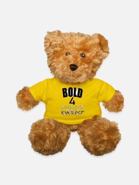 Bold For Christ - Teddy Bear - yellow - Front