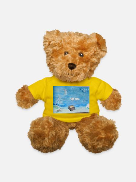 view  - Teddy Bear - yellow - Front