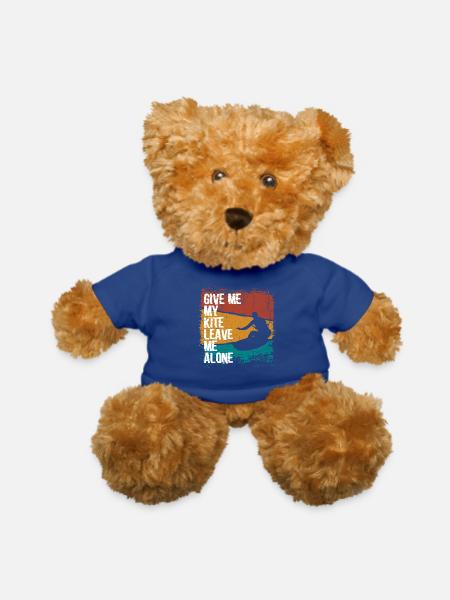 Kite Surfer Grunge Silhouette - Teddy Bear - royal blue - Front