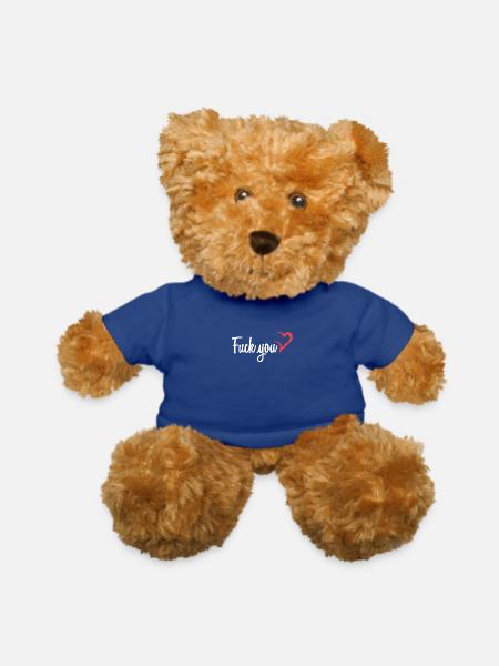 Fuck You - Teddy Bear - royal blue - Front