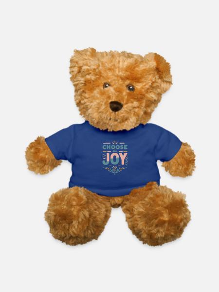 choose joy - Teddy Bear - royal blue - Front