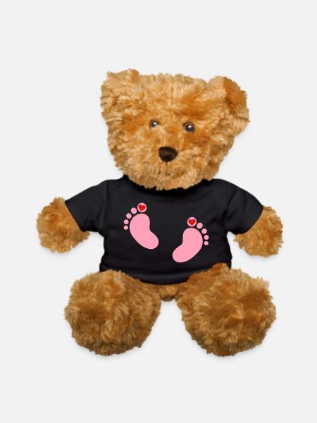 Baby feet - Teddy Bear - black - Front