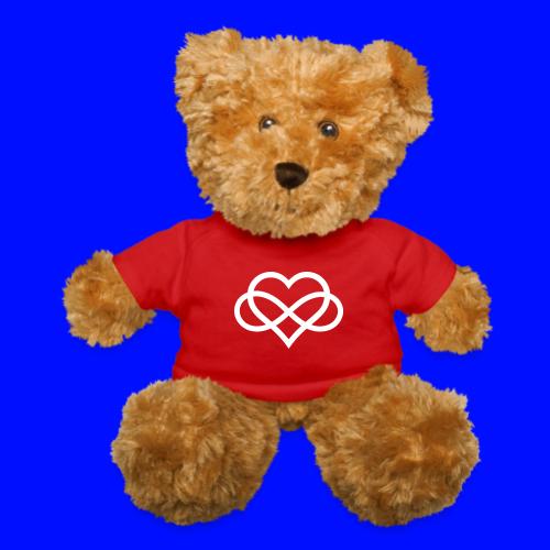 Infinity-Heart (white) - Teddy Bear