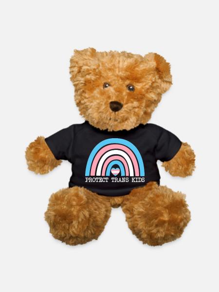 Protect Trans Kids - Teddy Bear - black - Front