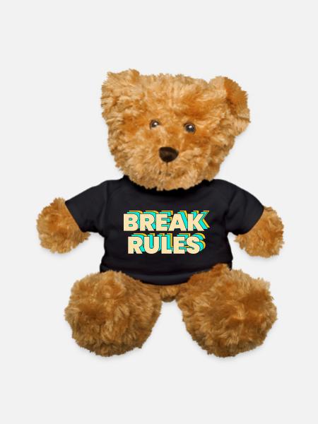 BREAK RULES - Teddy Bear - black