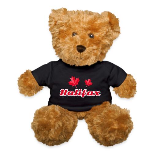Halifax with two red maple leaves - Teddy Bear