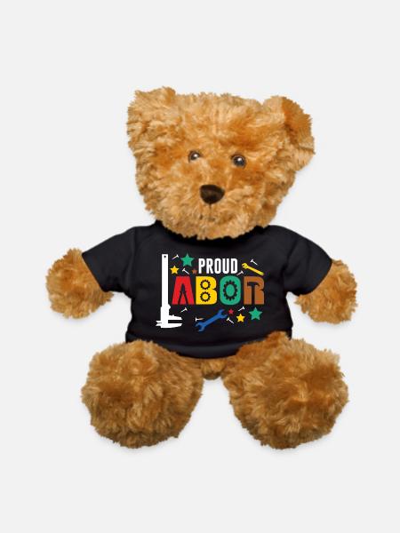 DESIGNProud labor - Teddy Bear - black - Front