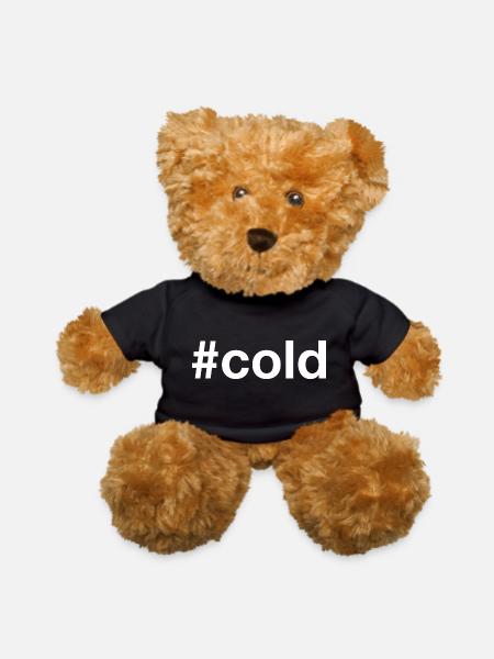COLD Hashtag - Teddy Bear - black - Front