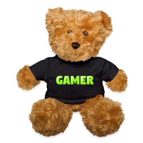 Gamer Neon Green Gaming Logo Design - Teddy Bear