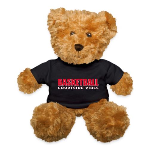 Courtside Vibes Basketball Typography Design - Teddy Bear