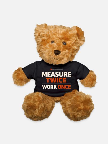 Blue Collar Lifestyle Blue Collar Pride Working - Teddy Bear - black - Front