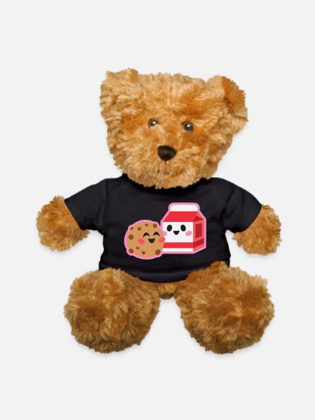 Cookie And Milk - Teddy Bear - black - Front