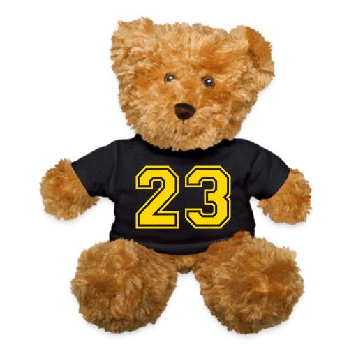 Number 23 in a classic athletic collegiate font - Teddy Bear