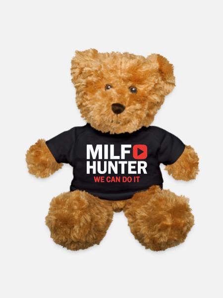 Funny Adult Dating Milf Humor for Men - Teddy Bear - black - Front