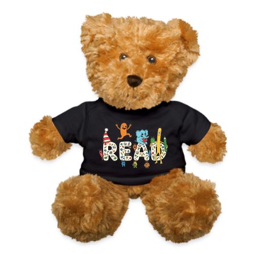 Whimsical READ Kids Cartoon - Teddy Bear