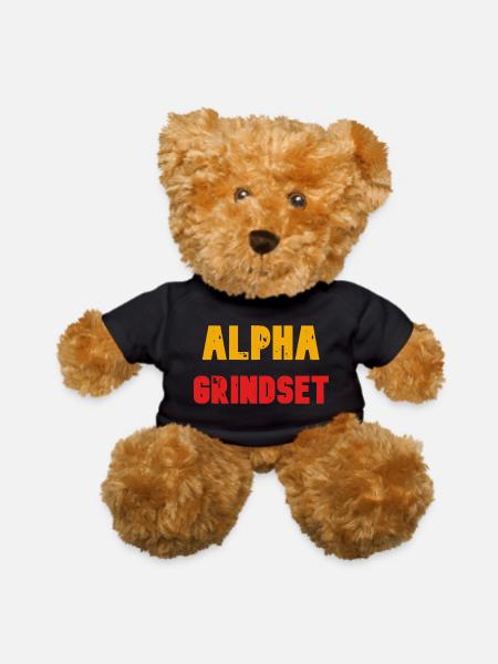 Alpha grindset - Teddy Bear - black - Front