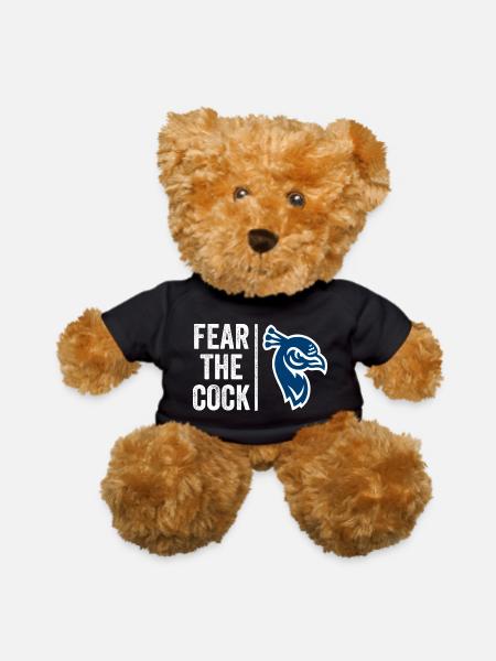 St Peters Peacocks - Teddy Bear - black - Front