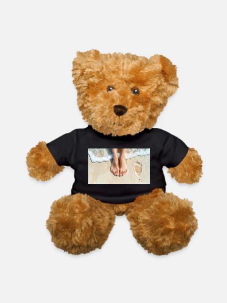Female feet - Teddy Bear - black - Front