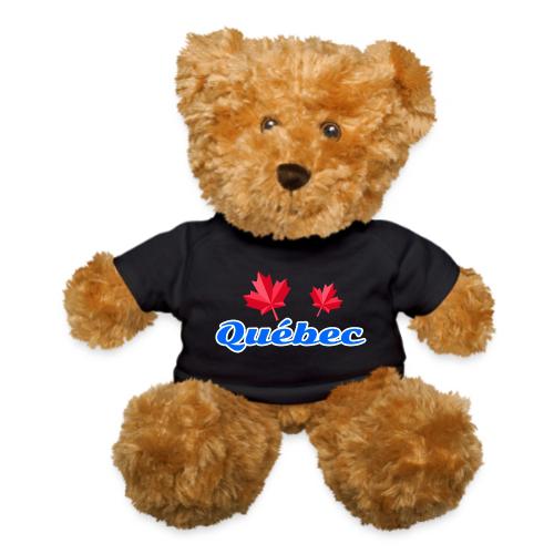 Québec with two red maple leaves - Teddy Bear