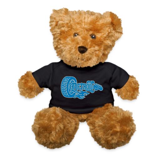 The D® - Detroit Wheel Guitar with Flames Bl Slvr - Teddy Bear