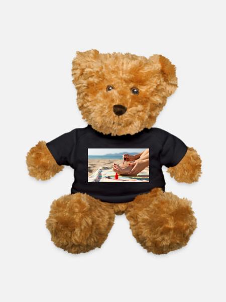 Beach feet - Teddy Bear - black - Front