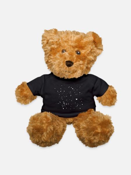 Heart Ink Dots - Teddy Bear - black - Front