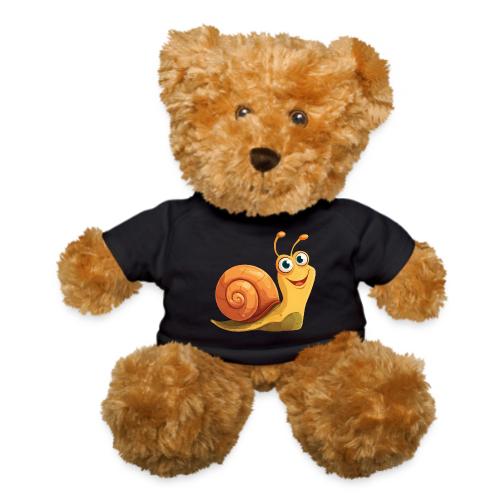 Happy Cartoon Snail with a Smile - Teddy Bear