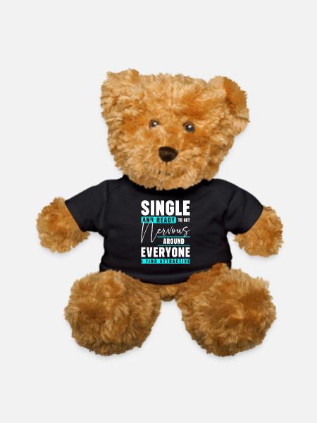 Single Love Relationship Status - Teddy Bear - black - Front