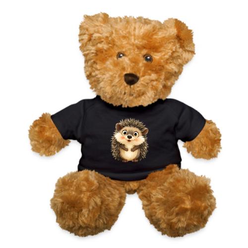 Smiling Cartoon Hedgehog with Joyful Expression - Teddy Bear