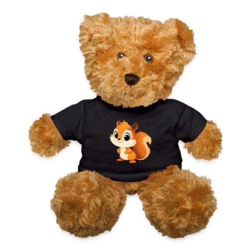 Playful Cartoon Squirrel with Big Innocent Eyes - Teddy Bear