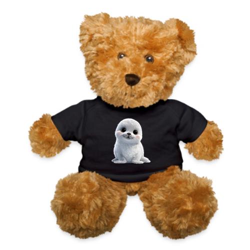 Cute White Cartoon Baby Sea Lion - Teddy Bear