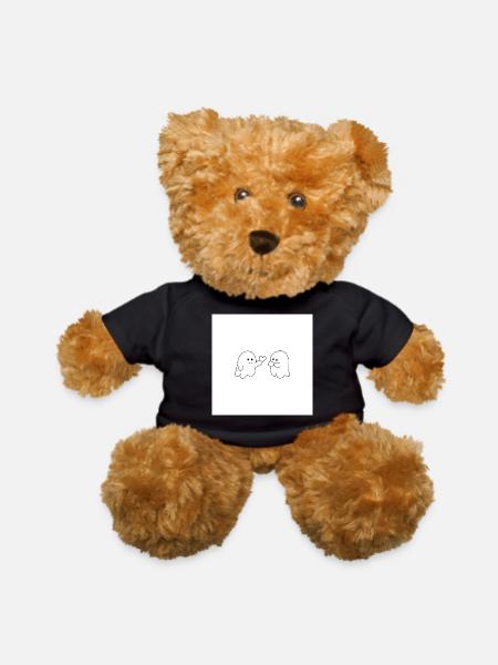 Ghost Friends Heart Exchange - Teddy Bear - black