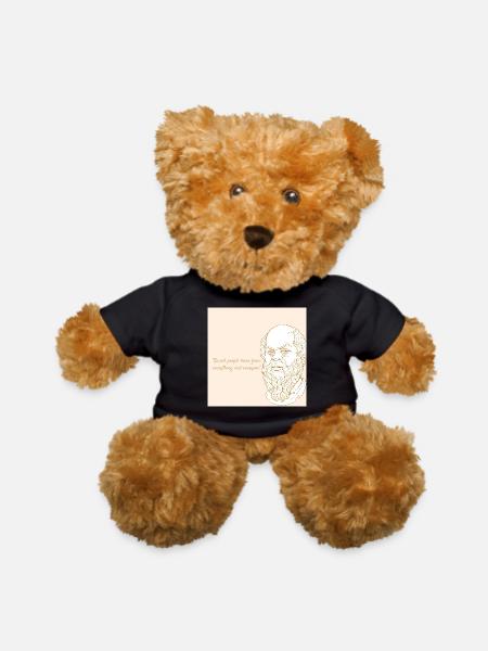 Ancient Wisdom Philosophy Art - Teddy Bear - black - Front