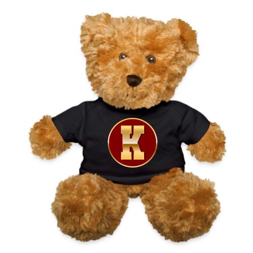 Letter K – Capital Varsity Alphabet Monogram - Teddy Bear