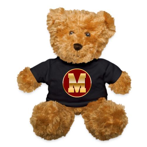 Letter M – Capital Varsity Alphabet Monogram - Teddy Bear