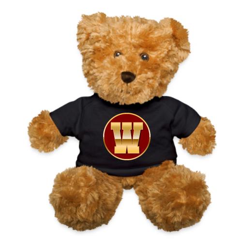 Letter W – Capital Varsity Alphabet Monogram - Teddy Bear