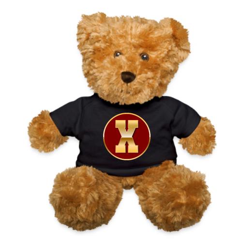 Letter X – Capital Varsity Alphabet Monogram - Teddy Bear