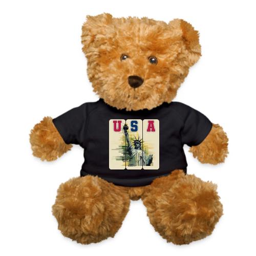 Art illustration of the Statue of Liberty - Teddy Bear
