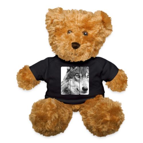Wolf Face Triptych: Silent Alpha - Teddy Bear
