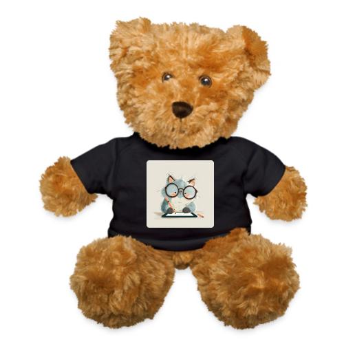 Creative Cat Digital Artist Illustration - Teddy Bear