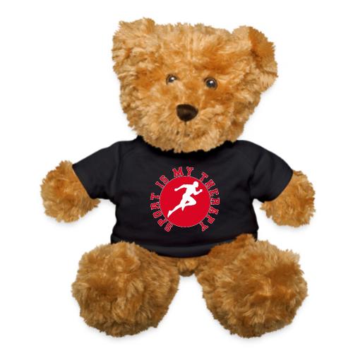 Sport Is My Therapy – Running Motivation Badge - Teddy Bear