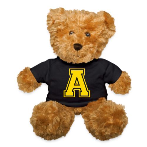 Letter A – Capital Athletic Alphabet Monogram - Teddy Bear