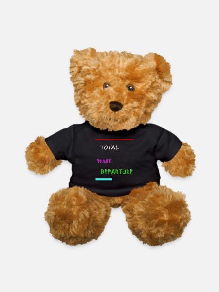 Total Wait Departure - Teddy Bear - black - Front