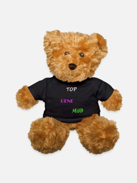 Top Gene Mud - Teddy Bear - black - Front
